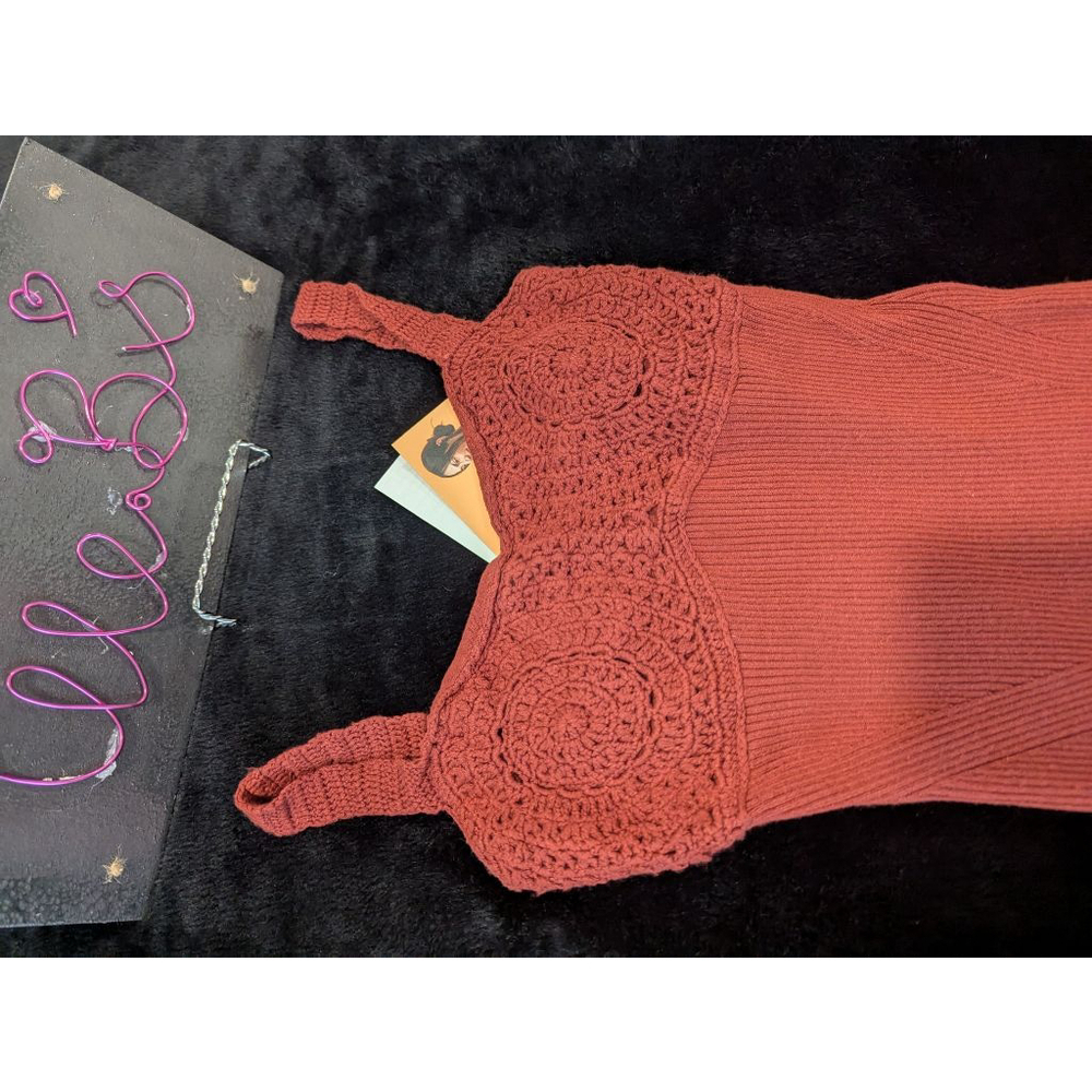 NWT Future Collective Brown Dress XS